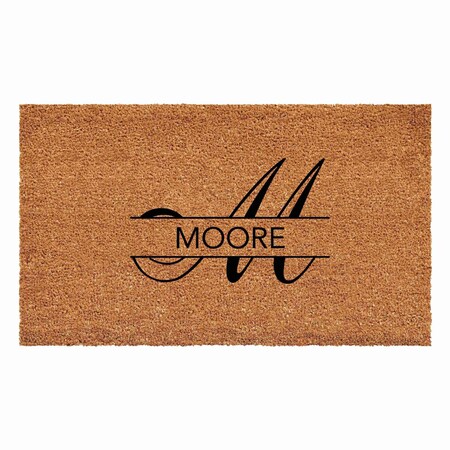 Calloway Mills Personalized Door Mat, Black, Natural, 24 in W x 48 in L 110932448